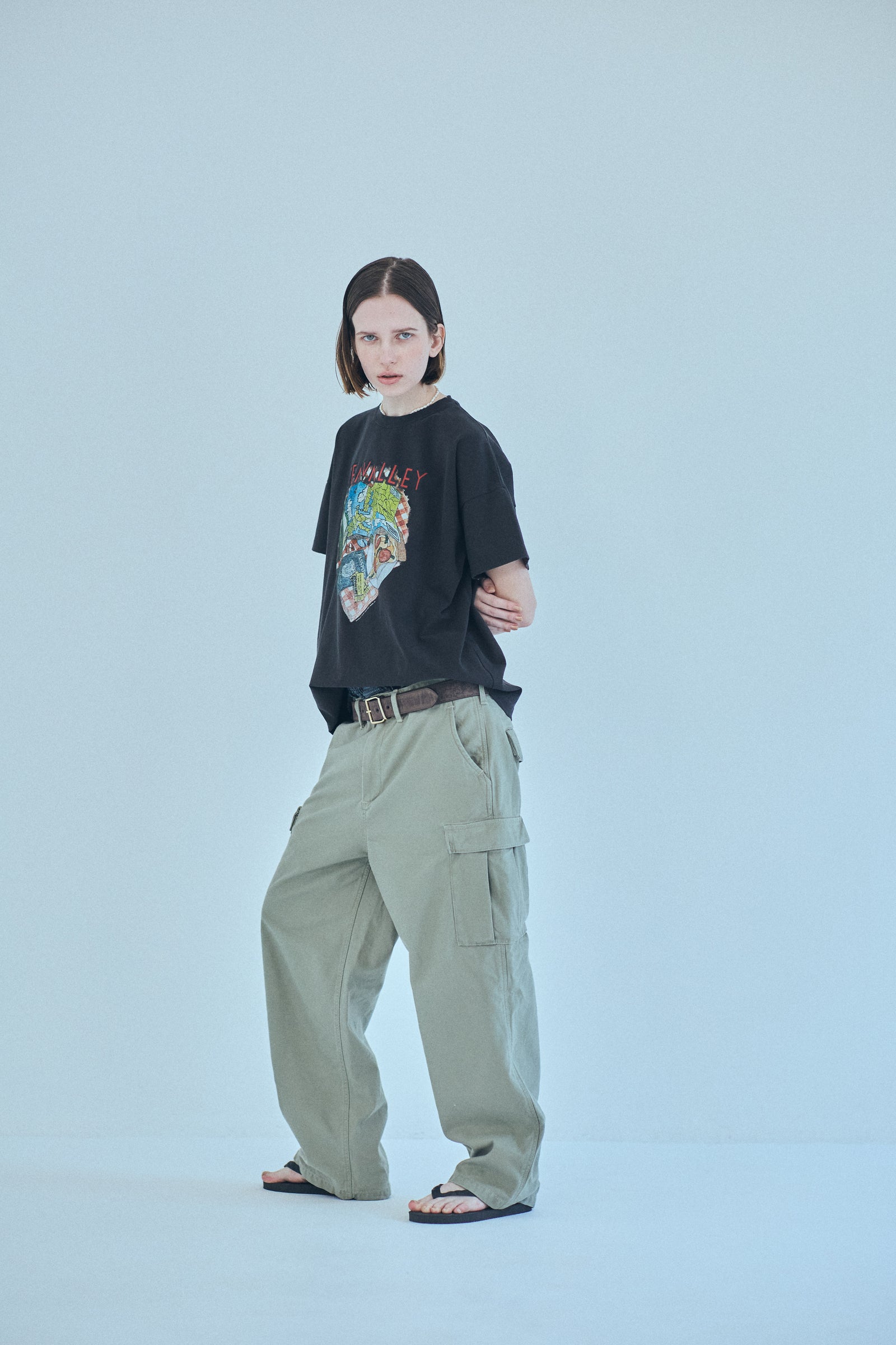 seavalley スケーターL/S TEE ロゴ sea rie 美品 白 SEA SEAVALLEY SKATER L/S TEE