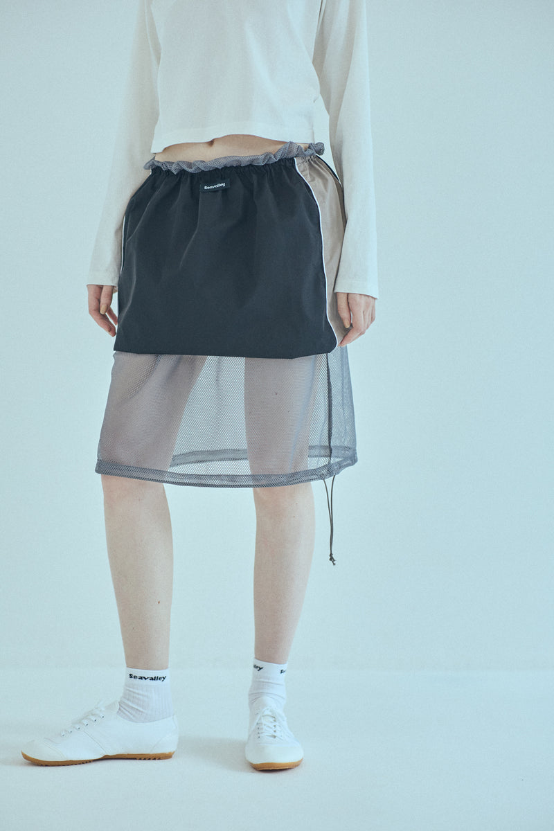 [PRE ORDER] SEA TAFFETA MULTIWAY TRACK SKIRT
