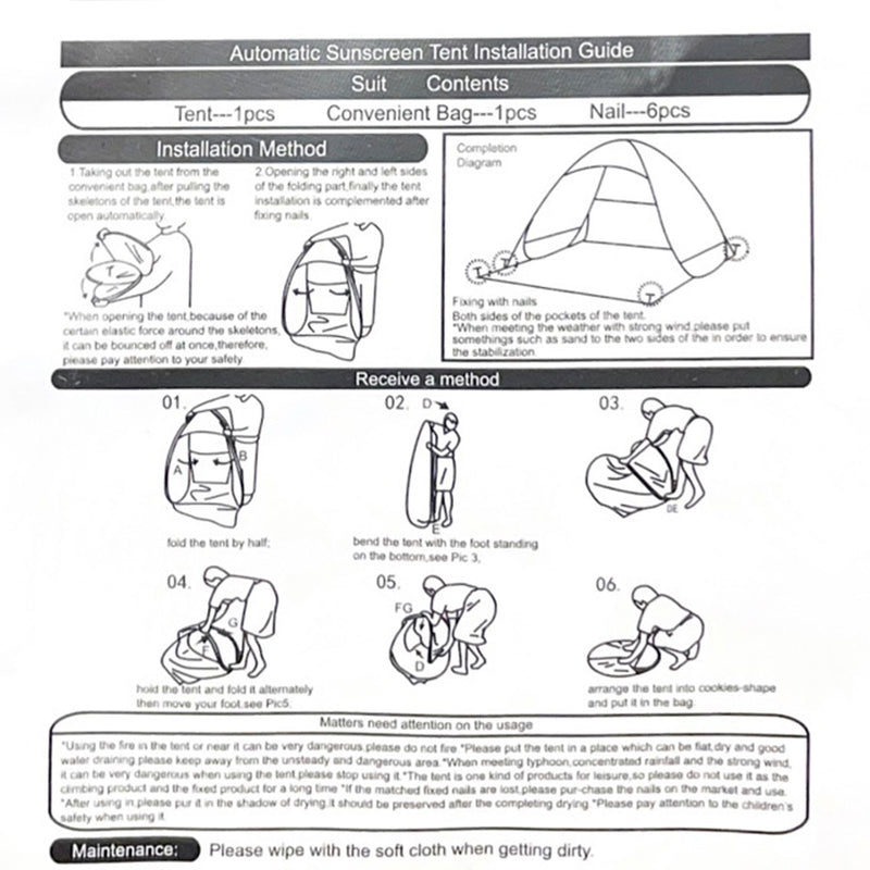 SEA "Seavalley Mountain Club" POP UP TENT