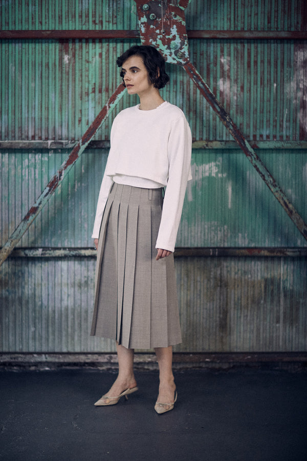 [SALE] SEA Serge Pleated Skirt