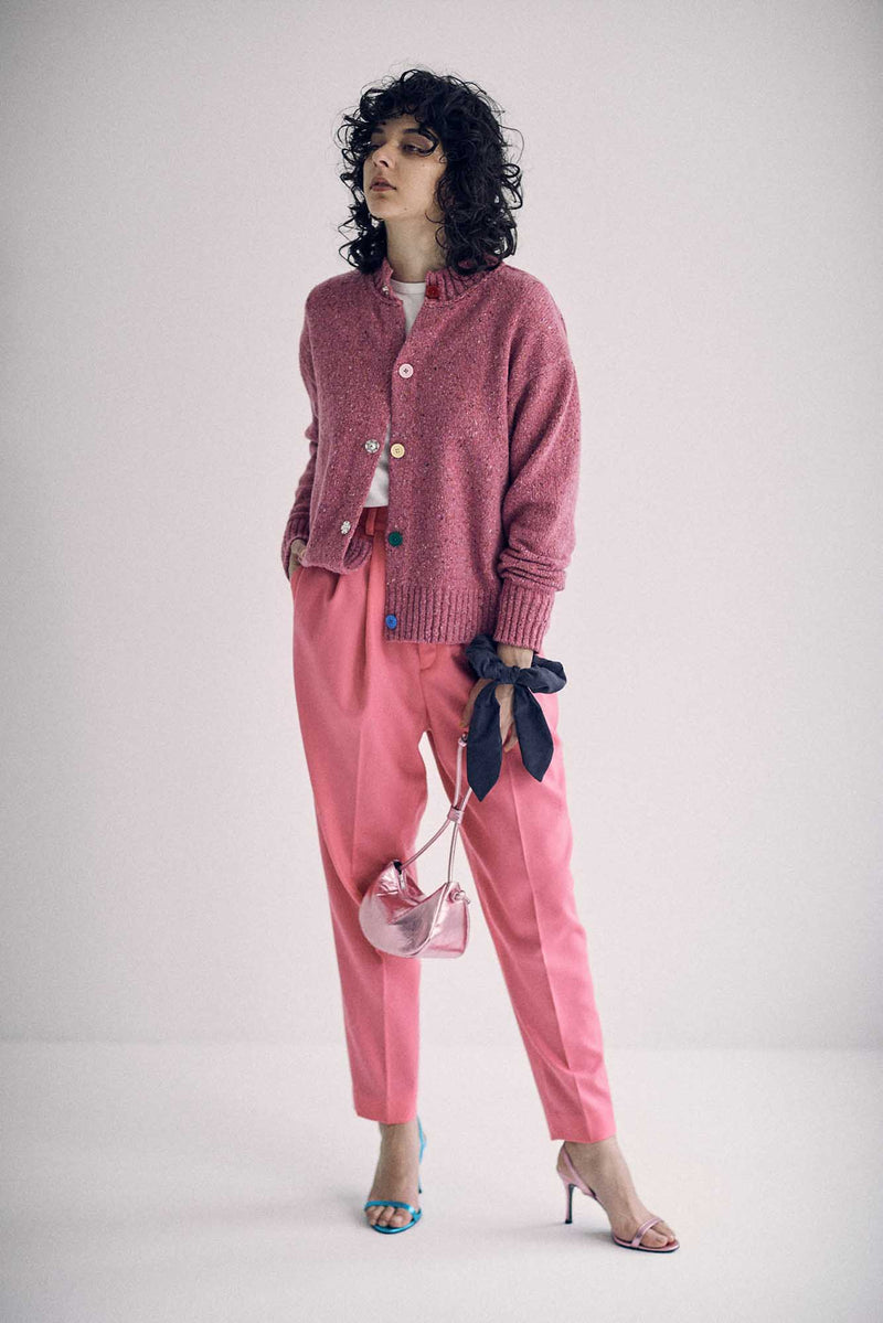 SEA SUSTAINABLE-WOOL COLORFUL CARDIGAN
