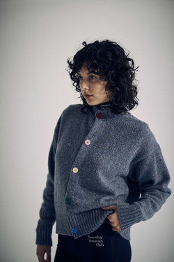 SEA SUSTAINABLE-WOOL COLORFUL CARDIGAN