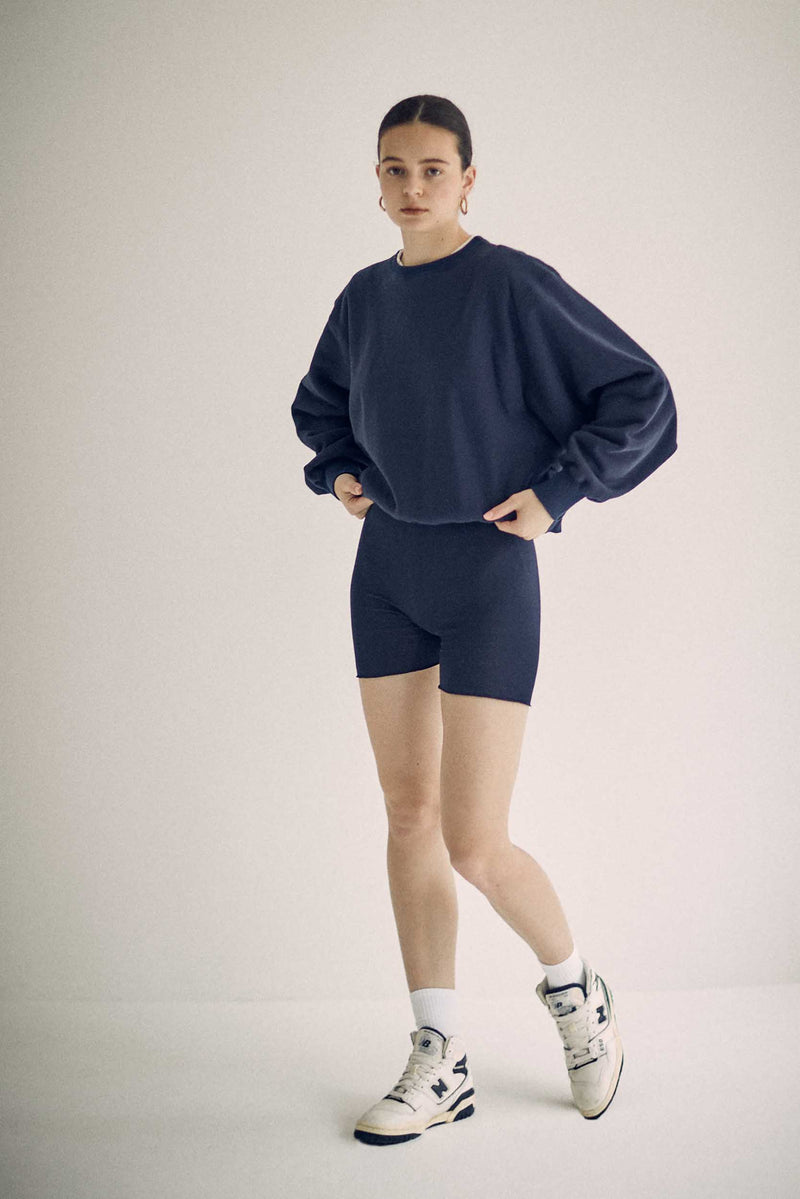 SEA CIRCULAR RIB BIKE SHORTS