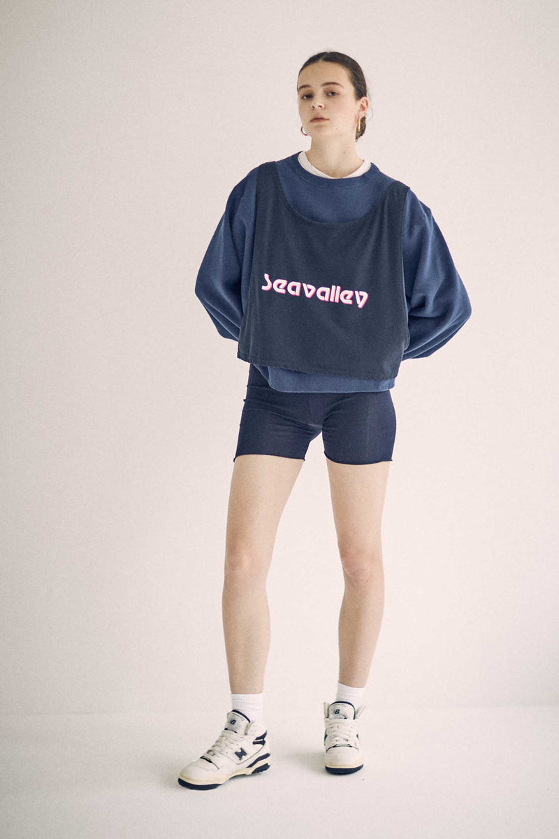 SEA CIRCULAR RIB BIKE SHORTS