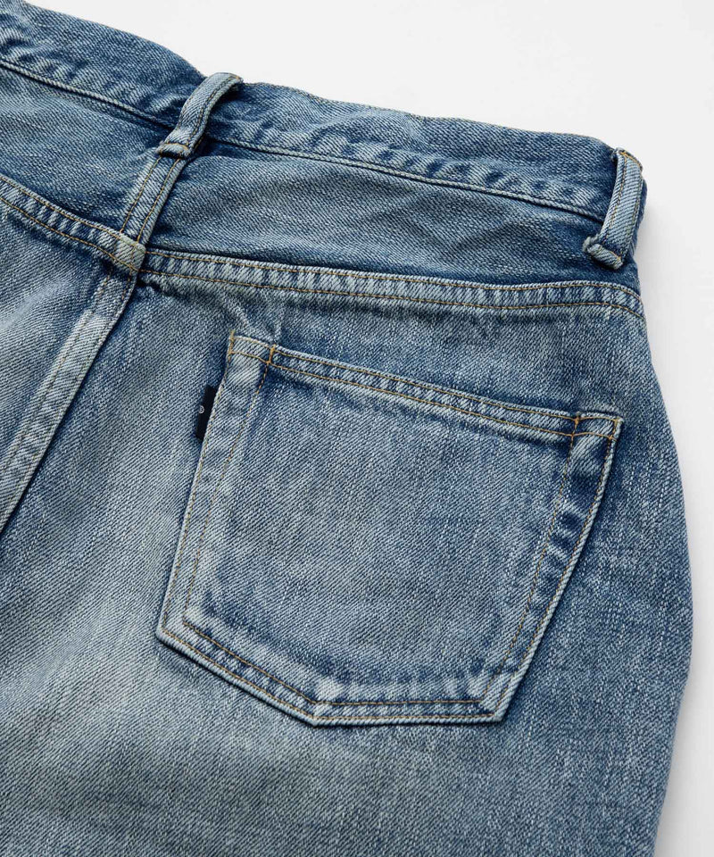 [SAMPLE SALE] SEA VINTAGE FRAYED DENIM MINI SKIRT