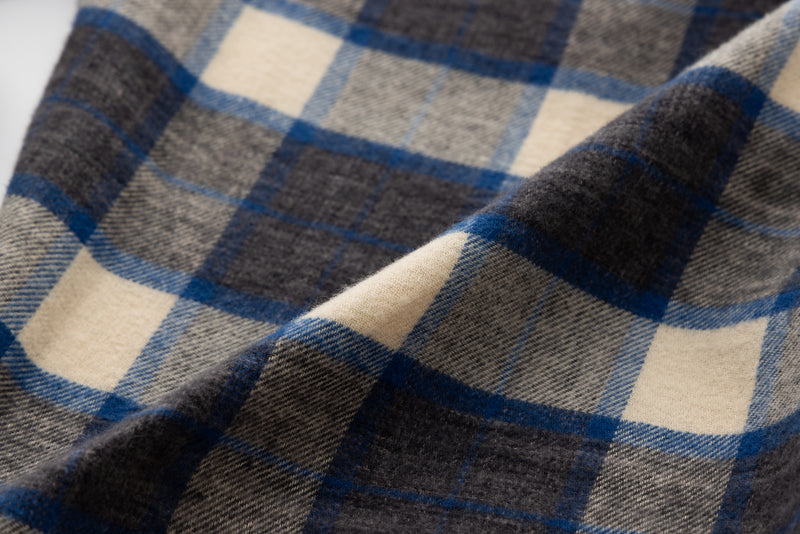 SEA CHECK 90’s FLANNEL HOODIE (UNISEX)