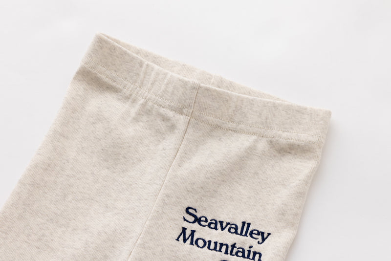 SEA   “Seavalley Mountain Club”  CIRCULAR RIB TROUSERS