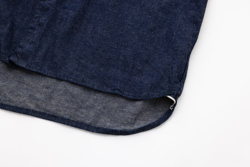 SEA COTTON-LINEN 90’s DENIM SHIRT (UNISEX)