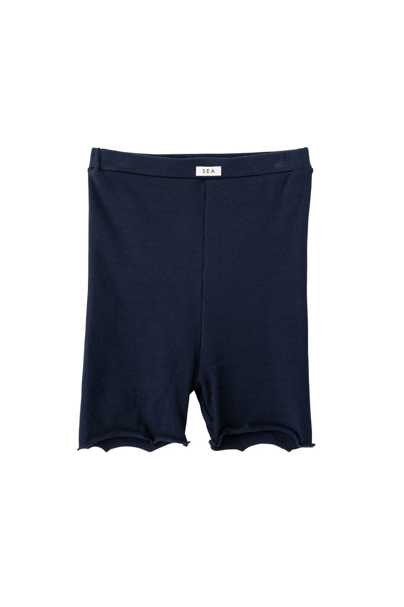 SEA CIRCULAR RIB BIKE SHORTS