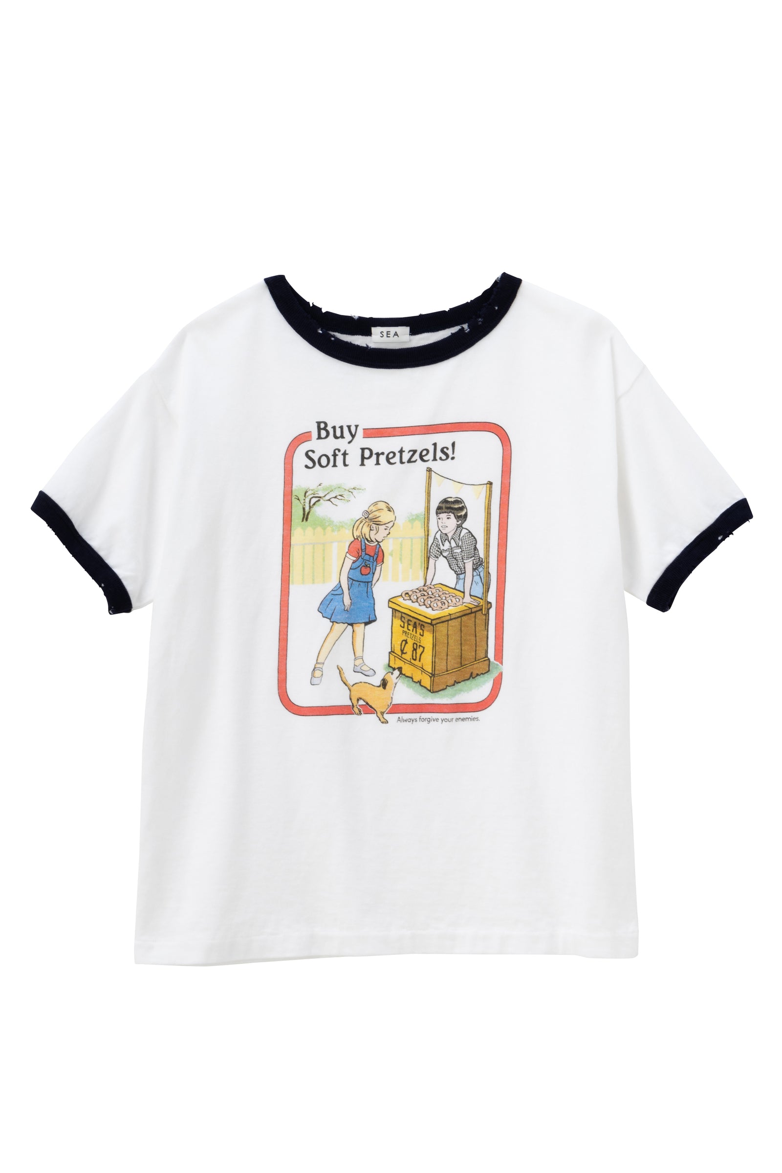 SEA VINTAGE PRETZELS RINGER TEE