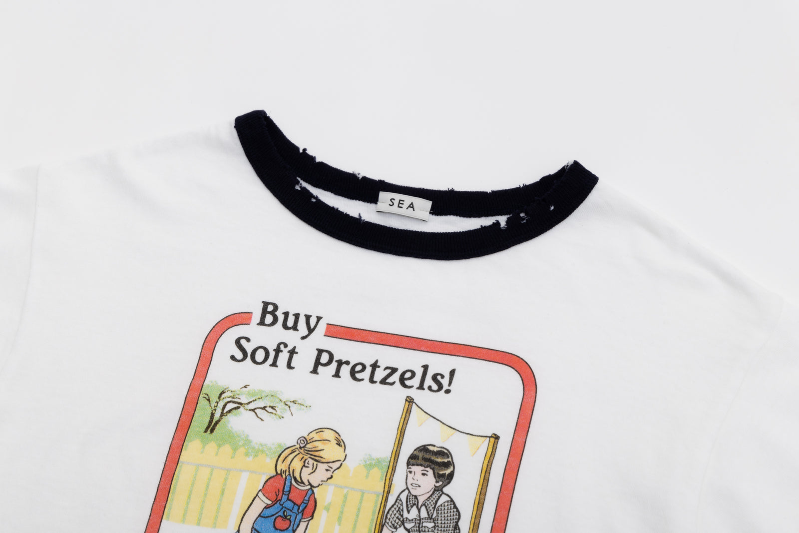 SEA VINTAGE PRETZELS RINGER TEE