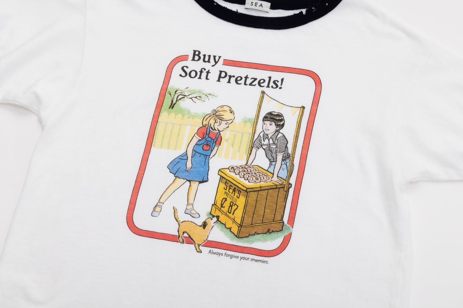 SEA VINTAGE PRETZELS RINGER TEE